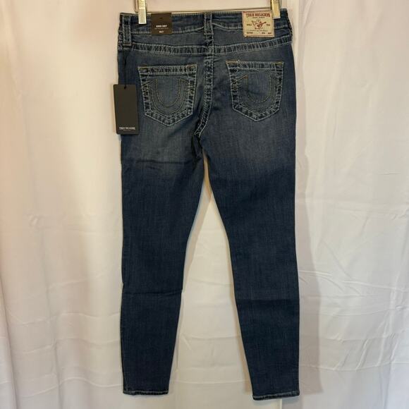 True Religion Jennie Curvy High Rise Super Skinny Jeans W27 Big T Resistence NWT - Picture 3 of 12